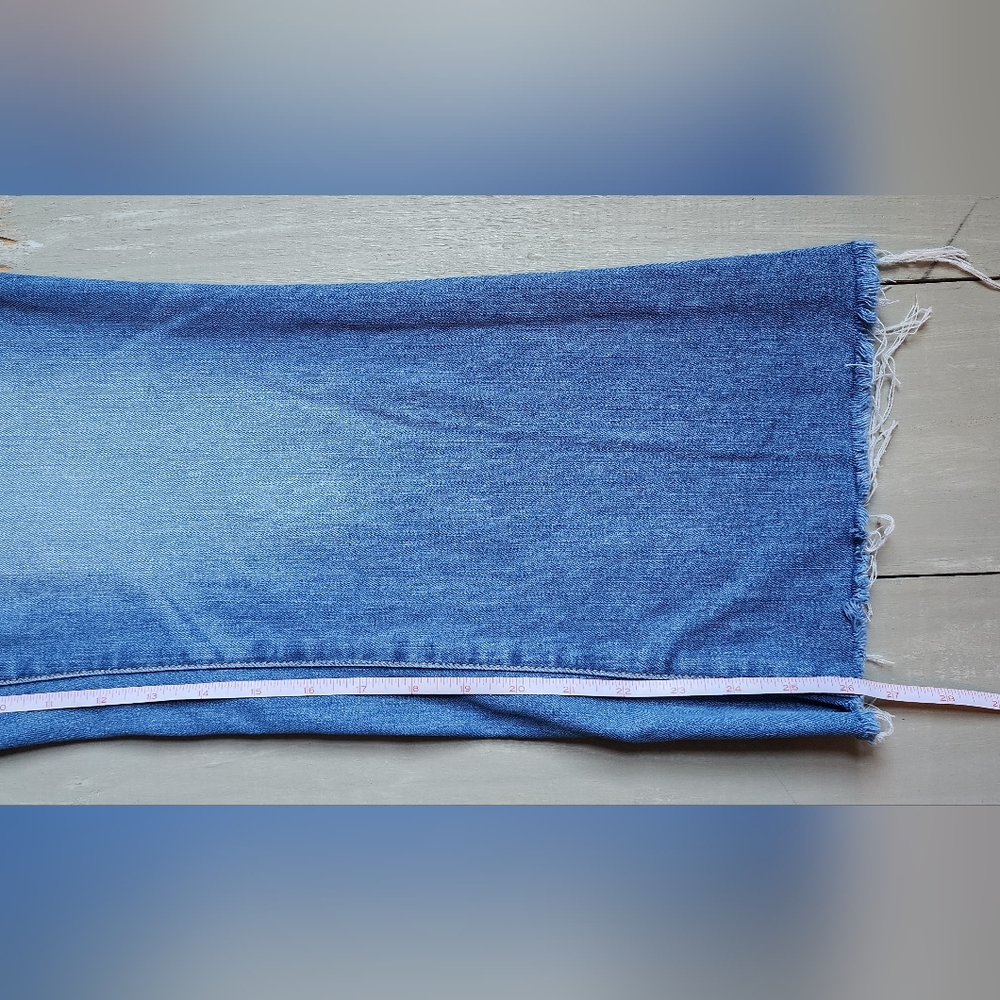 Women's Sonoma Kick Flare Frayed Hem Denim sz 16 - Picture 6 of 6